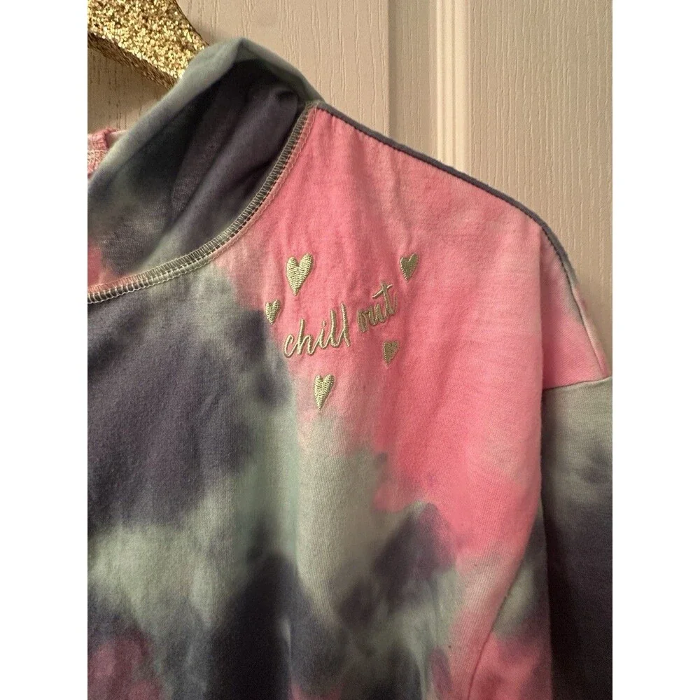 Justice Sleepwear Girls L (12-14) 1 Piece Long Sleeve‎ Tie Dye